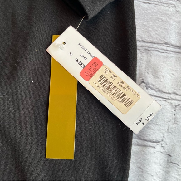 Nicole Miller Little Black Event Party Dress NWT NEW Gothic Size 2 Mesh $330+ - Picture 5 of 16